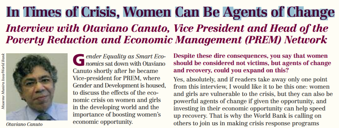 Read more about the article In Times of Crisis, Women Can Be Agents of Change