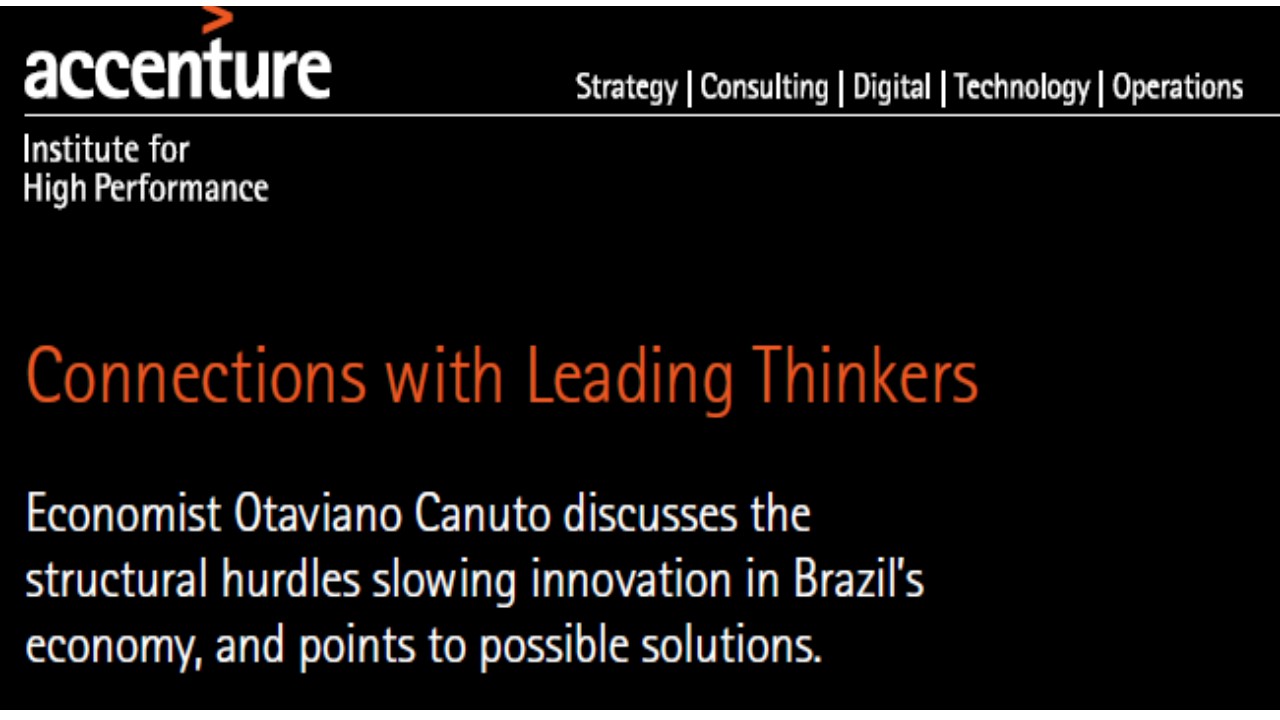 Read more about the article ACCENTURE – Connections with leading thinkers – Otaviano Canuto
