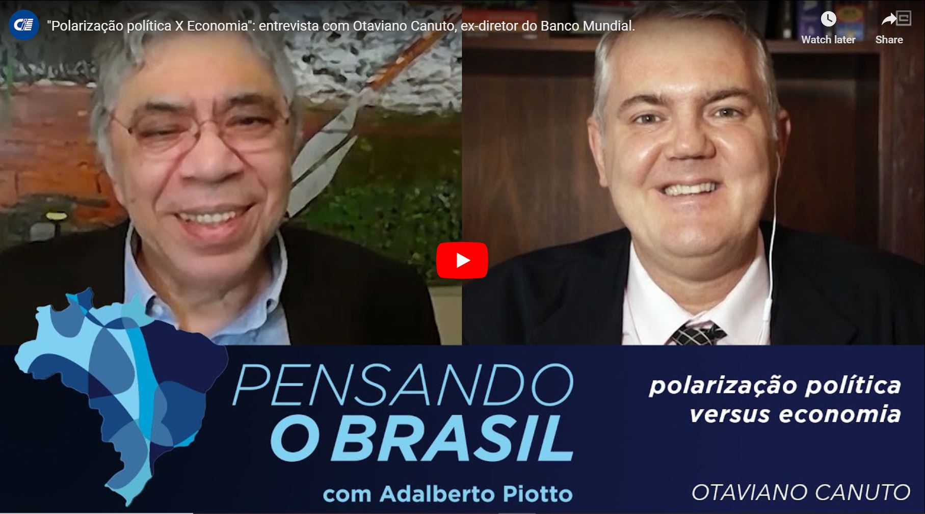 Read more about the article “Polarização política X Economia”: entrevista com Otaviano Canuto, ex-diretor do Banco Mundial