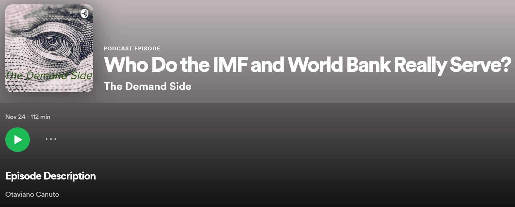 Read more about the article PODCAST Who do the IMF and World Bank really serve?