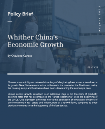 Read more about the article Whither China’s Economic Growth